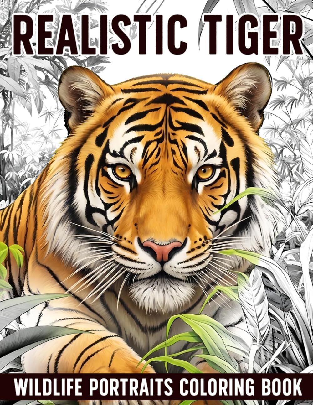 Realistic Tiger Coloring Book: Captivating Realism with Beautiful Bengal Tiger Pages with Realistic Animal Illustrations for All Ages Stress Relief and Relaxation