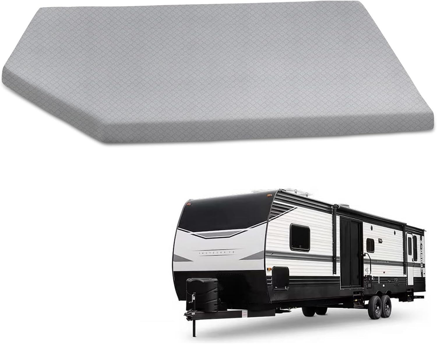 Daspom RV Corner Angle Cut Bunk Mattress, 3.2 inches thick, 74 x 51 inches