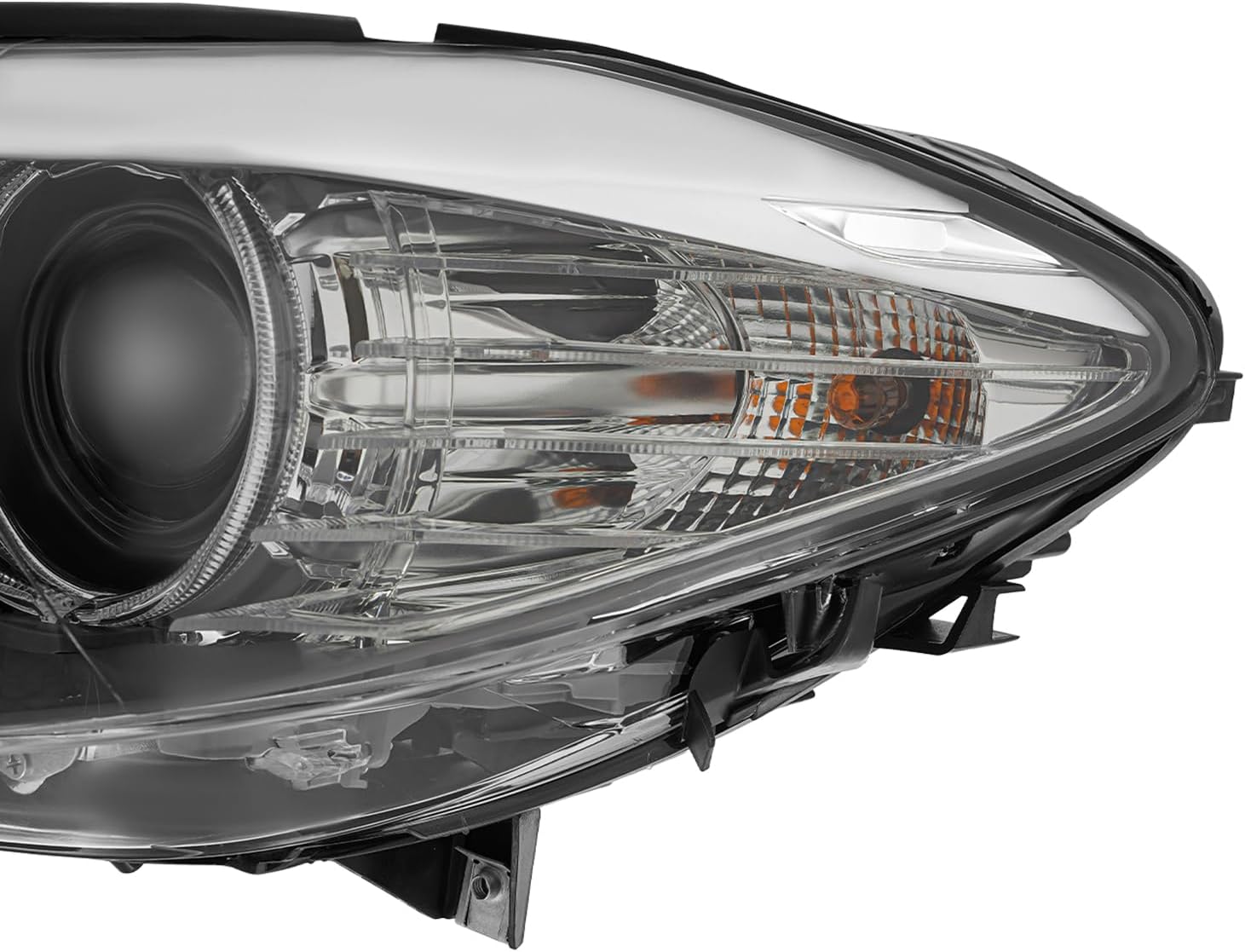 Halogen Headlight Assembly for 2011-2013 BMW 528i 535i (Non-xDrive Only, w/AFS) with Bulbs, Left Side Direct Replacement 63117203243