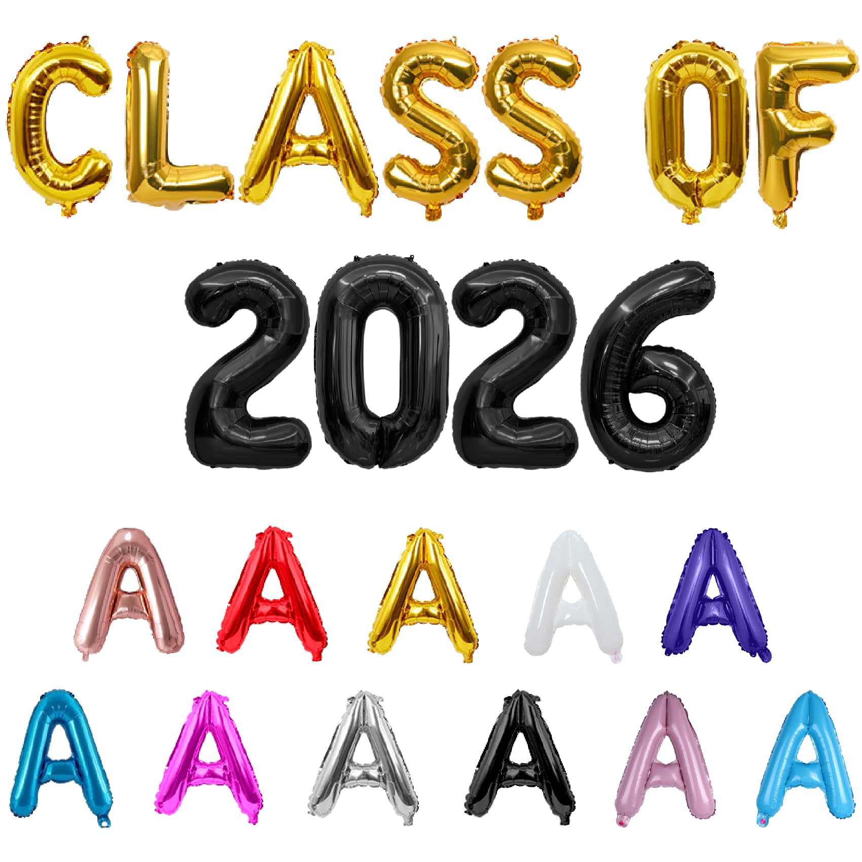 Amazon.com: BALLOON VIBE CLASS OF 2026 Balloons - Graduation