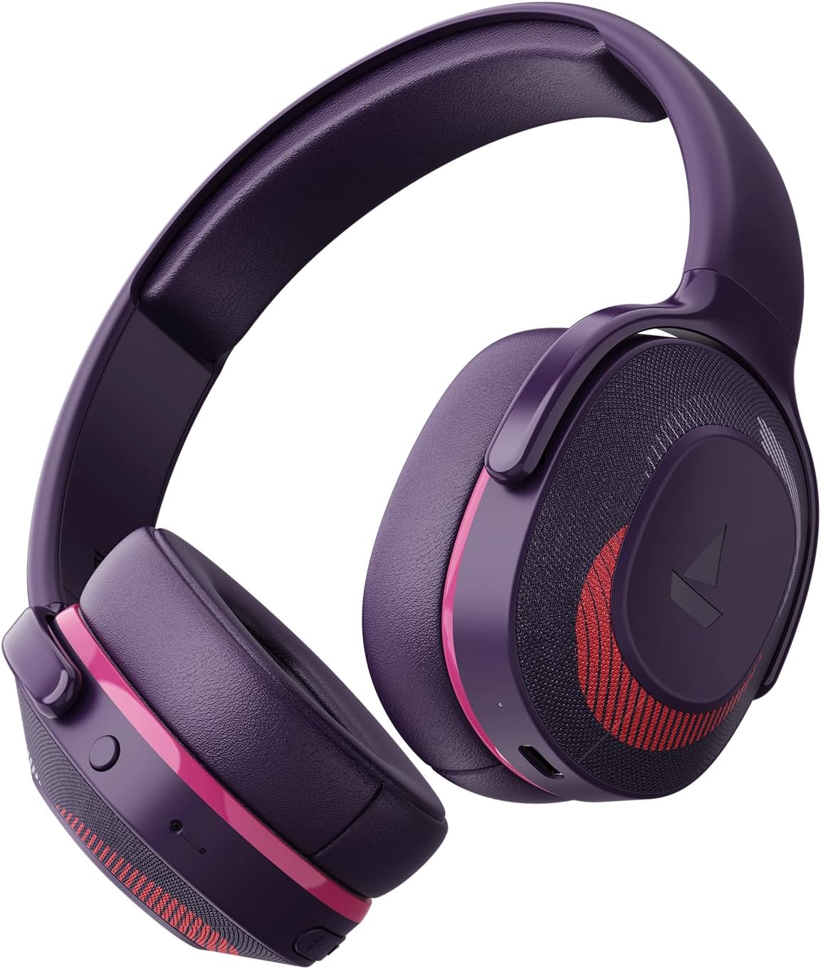 Rockerz 425 Bluetooth Wireless On Ear Headphones Signature Sound, ENx Tech, ASAP Charge, 25H Playtime, Bluetooth V5.2, Dual Pairing with Mic(Techno Purple)