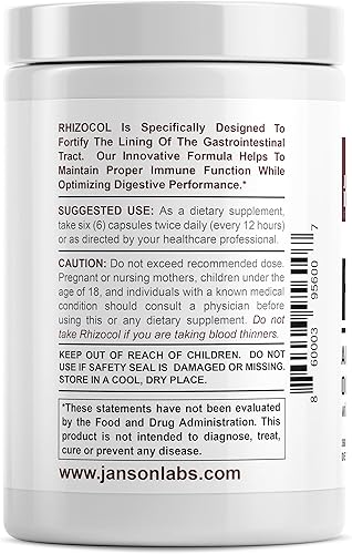 Miniatura 3 de Rhizocol - Suplemento de Crohn y colitis | Problemas inflamatorios intestinales resultantes de la inflamación del tracto gastrointestinal | Apoya la