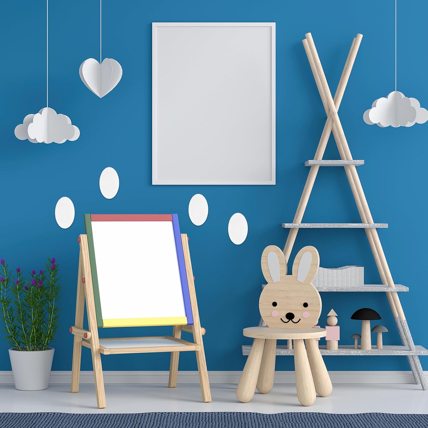 ARTIBETTER 10pcs Unbreakable Acrylic Mirrors - 4x6 Inch Stick On Wall Oval Mirrors for Preschool, Toddler Vanity, DIY Home Decor - Shatter Resistant