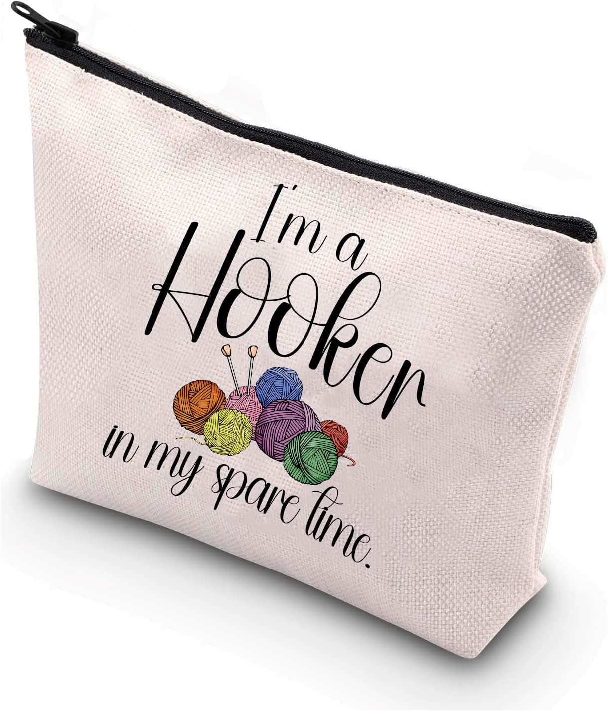 Crochet Bag,Knitting Makeup Pouch,Gifts for Crochet Lovers, Organizer for Yarn Storage,Travel Cosmetic Bags for Girls Women,Portable Travel Bag for Yarn Balls (Crochet bag)