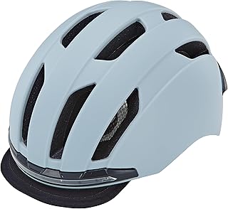 Prophete E-Bike Helm ECO Urban Fahrradhelm, Inmold Technologie, LED-Licht vorne und hinten (360° Sichtbarkeit), Anzeigesignale per Fernbedienung möglich