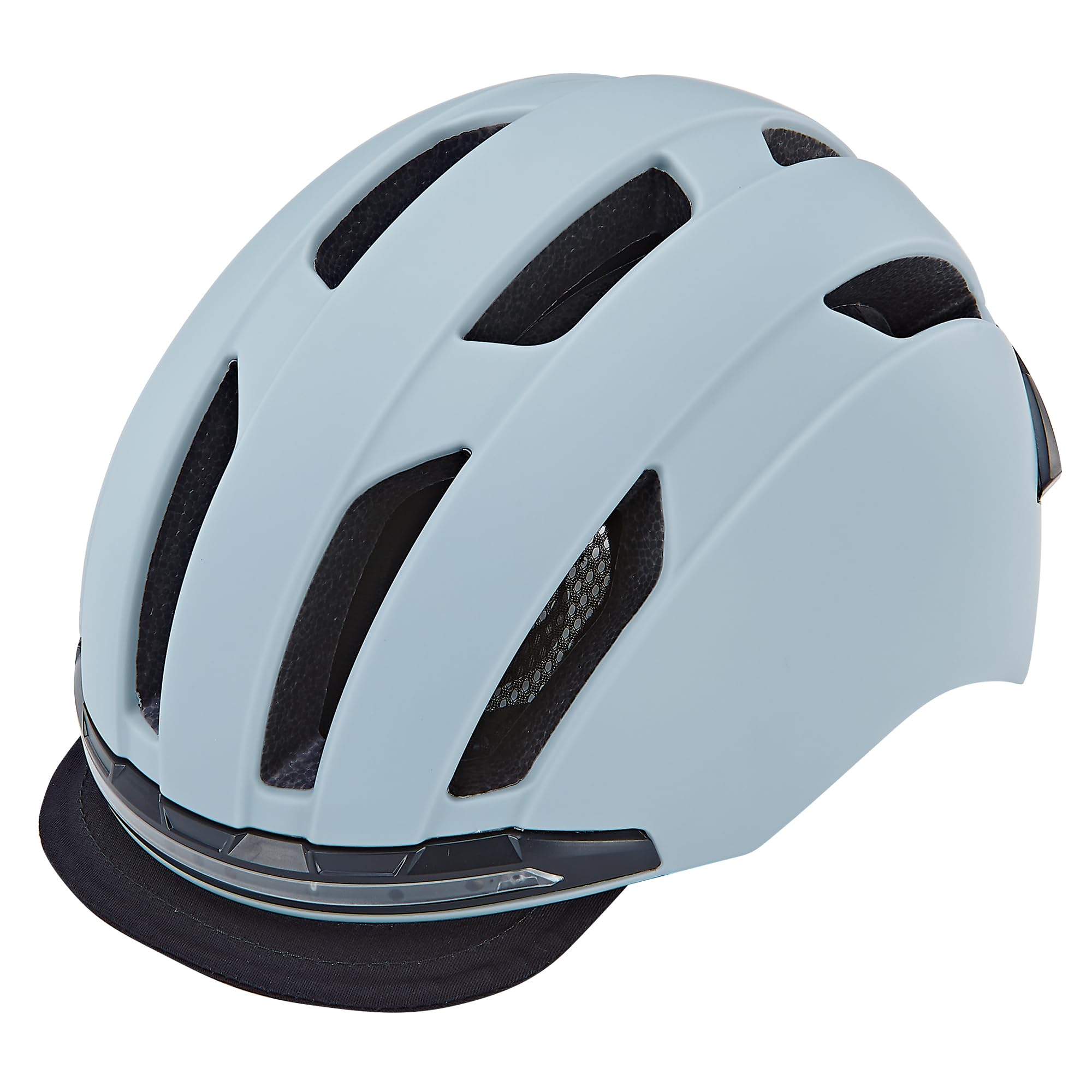 Prophete E-Bike Helm ECO Urban Fahrradhelm, Inmold Technologie, LED-Licht vorne und hinten (360° Sichtbarkeit), Anzeigesignale per Fernbedienung möglich