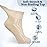 +MD Diabetic Socks for Men Women-6 Pairs, Non-Binding Extra Wide Ankle Socks, Circulator Socks for Edema 9-11 Sand