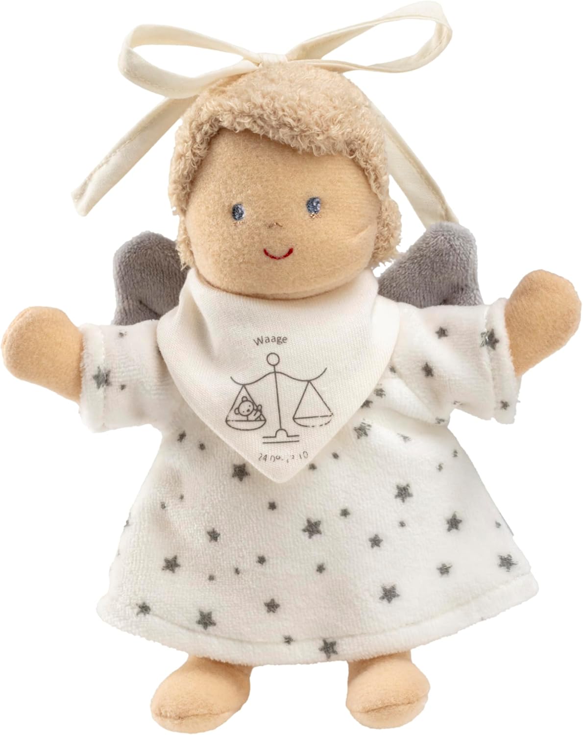 Suspension doll, guardian angel with neckband, zodiac sign motif print, weight, gift idea for boys and girls