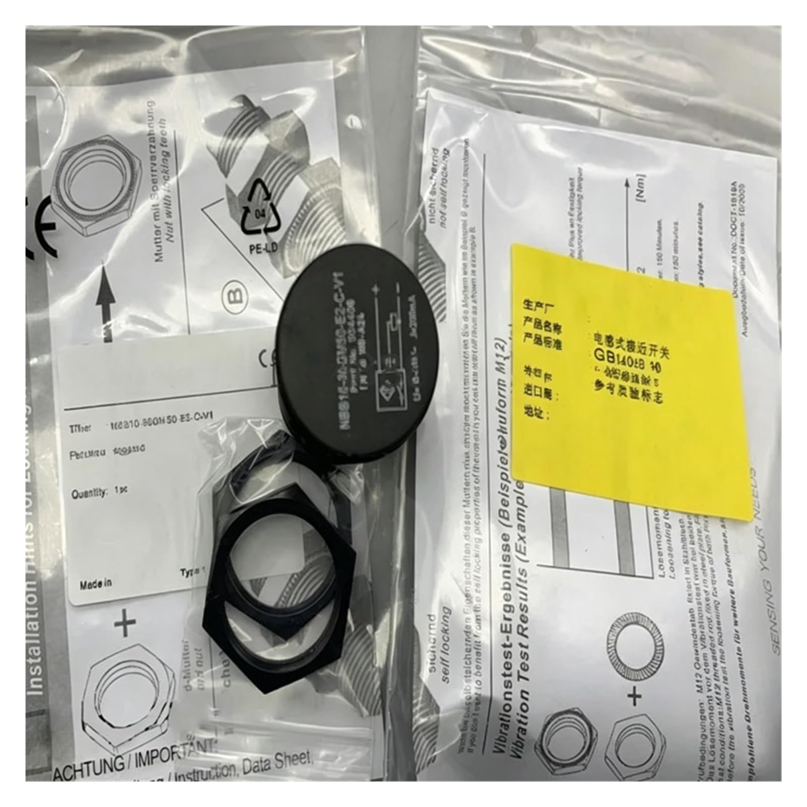 Cjkxpzmh One Color 1Pcs Proximity Switch Sensor Nbb10-30Gm60-A2/A0 Nbb10-30Gm50-A2/E2/Z0/E1/E0/A0 Nbb10-30Gm50-E2/E0/E3/Z0-V1(Nbb10-30Gm50-E0)