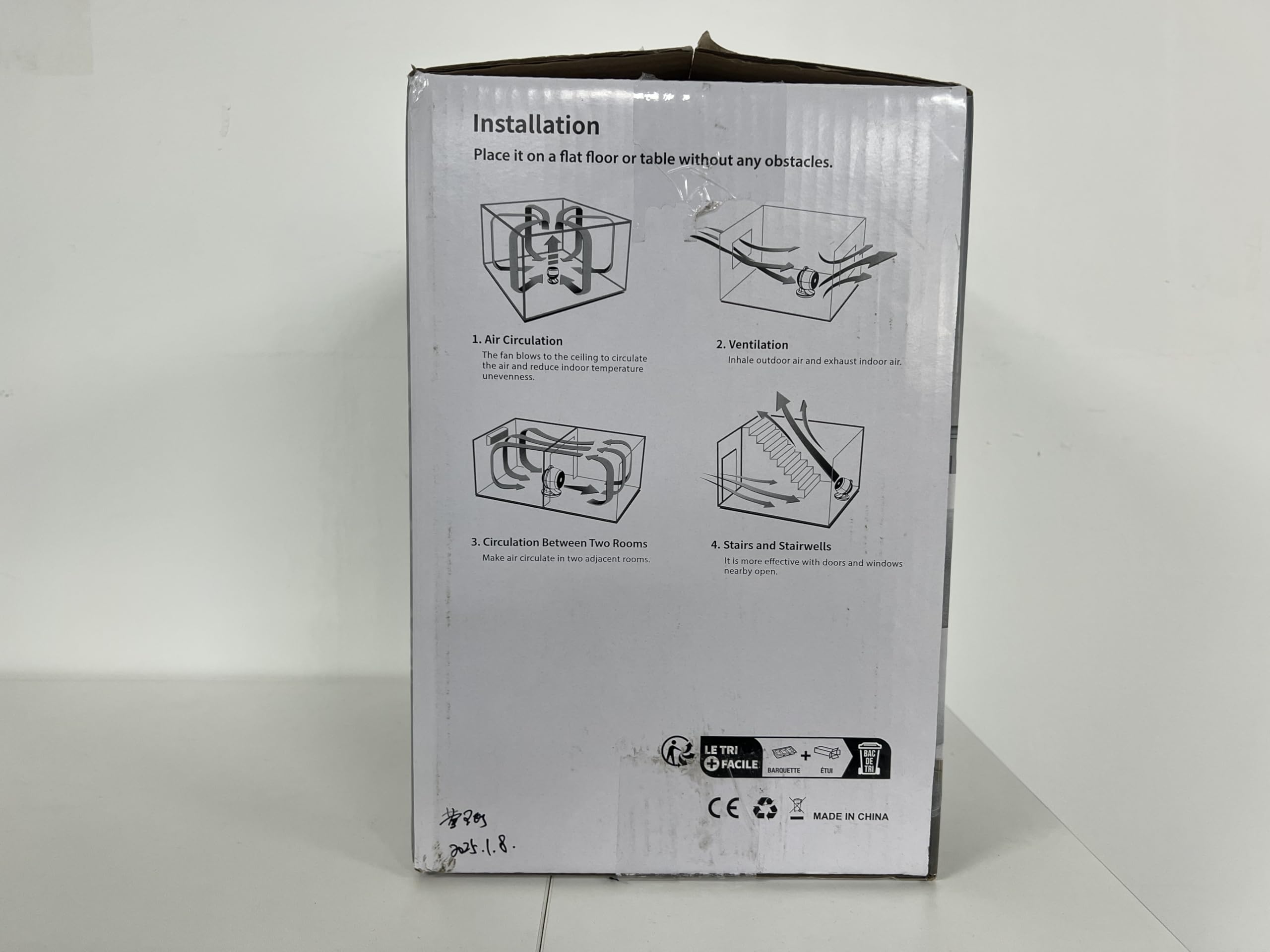 FTOTHH Plástico 3 Hojas para Ventilador, Reemplazo Resistente Ligero para Circulación — view 6