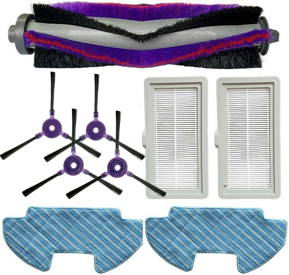Roller Brush Side Brush Hepa Filter Mop Cloth Replacement For Samsung Powerbot-E VR05R5050WK Vacuum Cleaner
