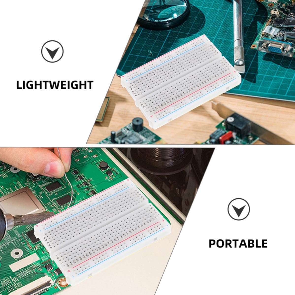 4 Pack 400 Point Mini Experiment Breadboard for Electronics