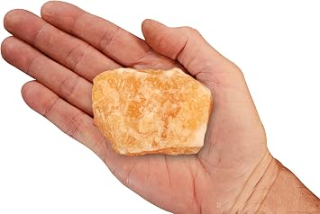 Natural Orange Calcite 2 1/2" 4-7 Oz Sacral Chakra Healing Crystal Rocks Minerals Specimens Stones Reiki