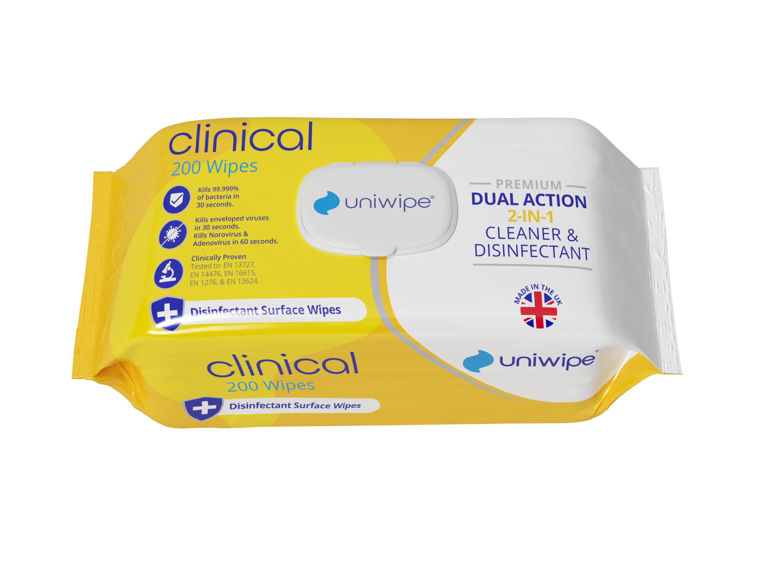 Uniwipe Clinical Disinfectant Surface Wipes (200 pack)