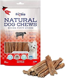 Frigera Welpensticks 60g – Natürliche, Proteinreiche Leckerlis für Welpen, Gluten- und Getreidefrei, Hochwertige Hundesnacks ohne Zusatzstoffe product image