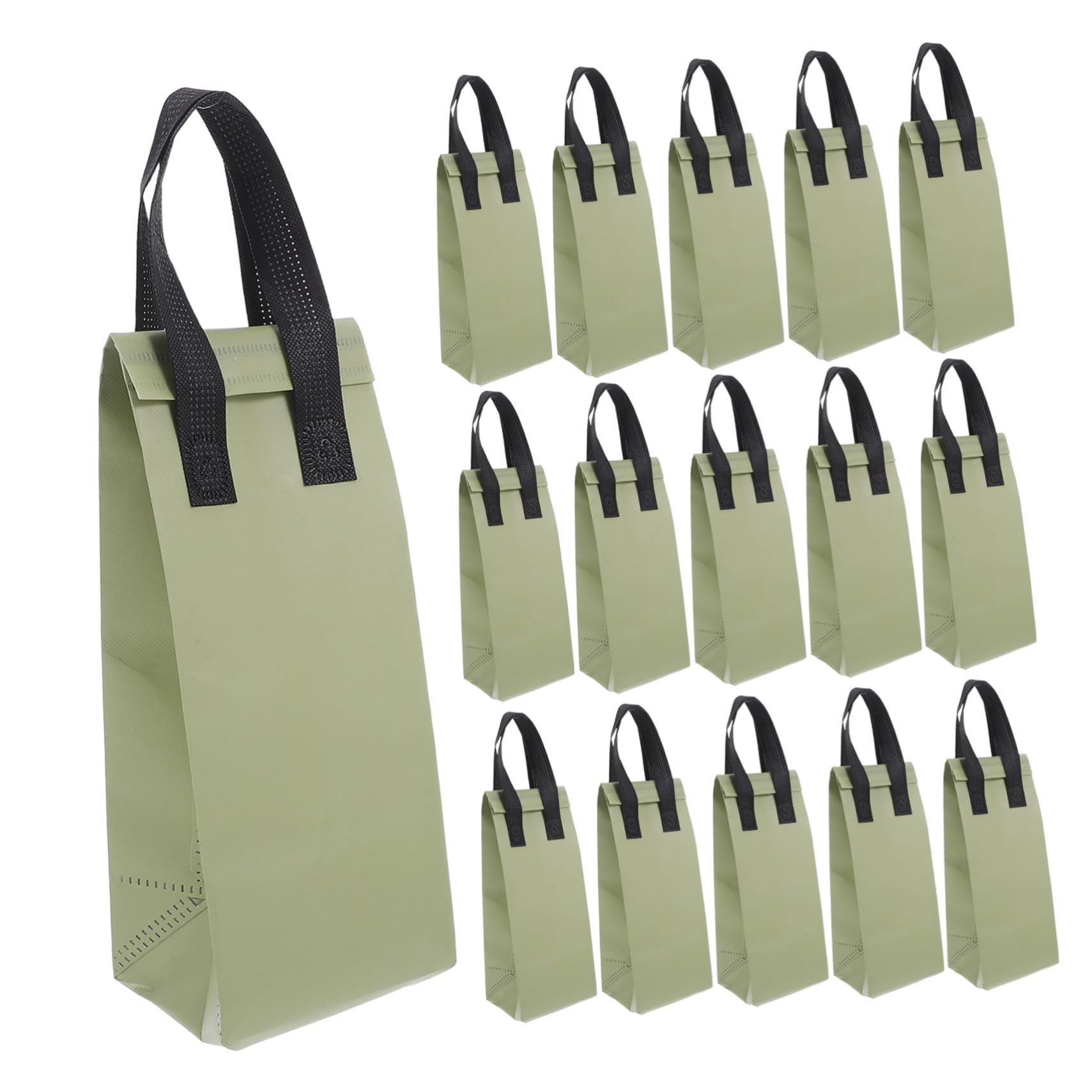 Transporteur de gobelet unique en non-tissé Ciieeo, l'élégance du vert olive durable