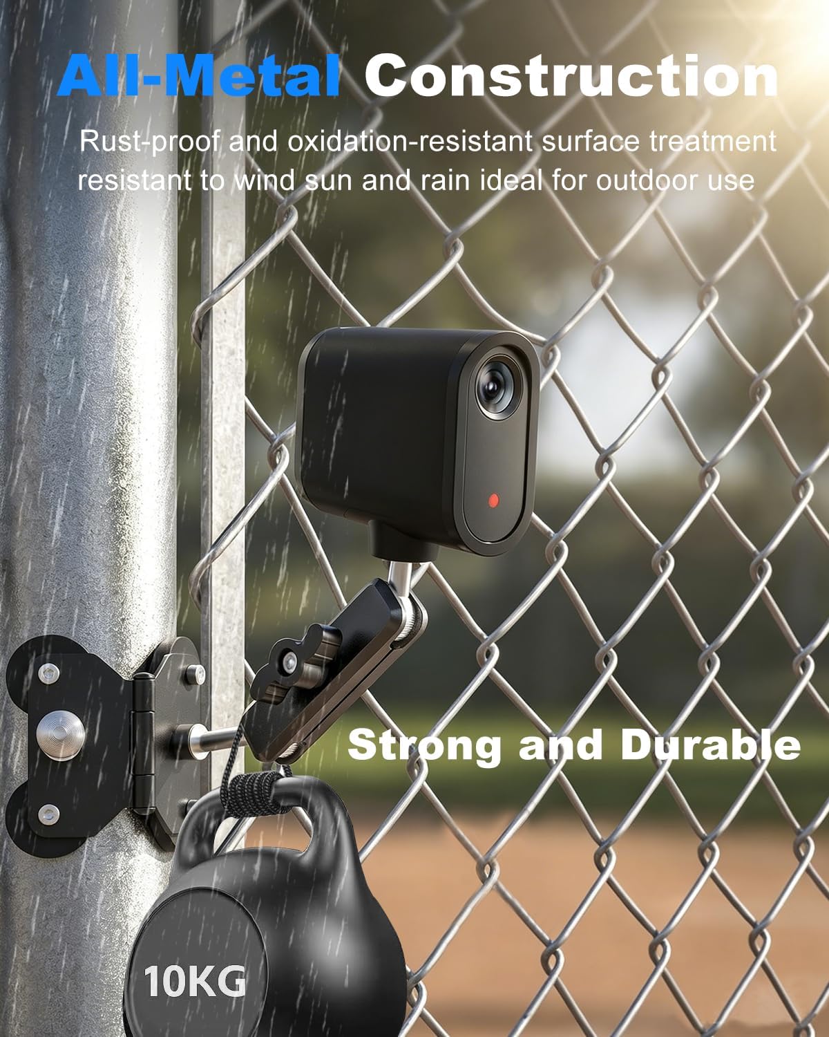 Magnetic Fence Mount for Camera & Phone, Baseball Sports Recording | Magnetic Camera Mount for Mevo Start, GoPro |Game Changer Mounting Kit for Dual Device |Tennis Pickleball Fence Phone Holder
