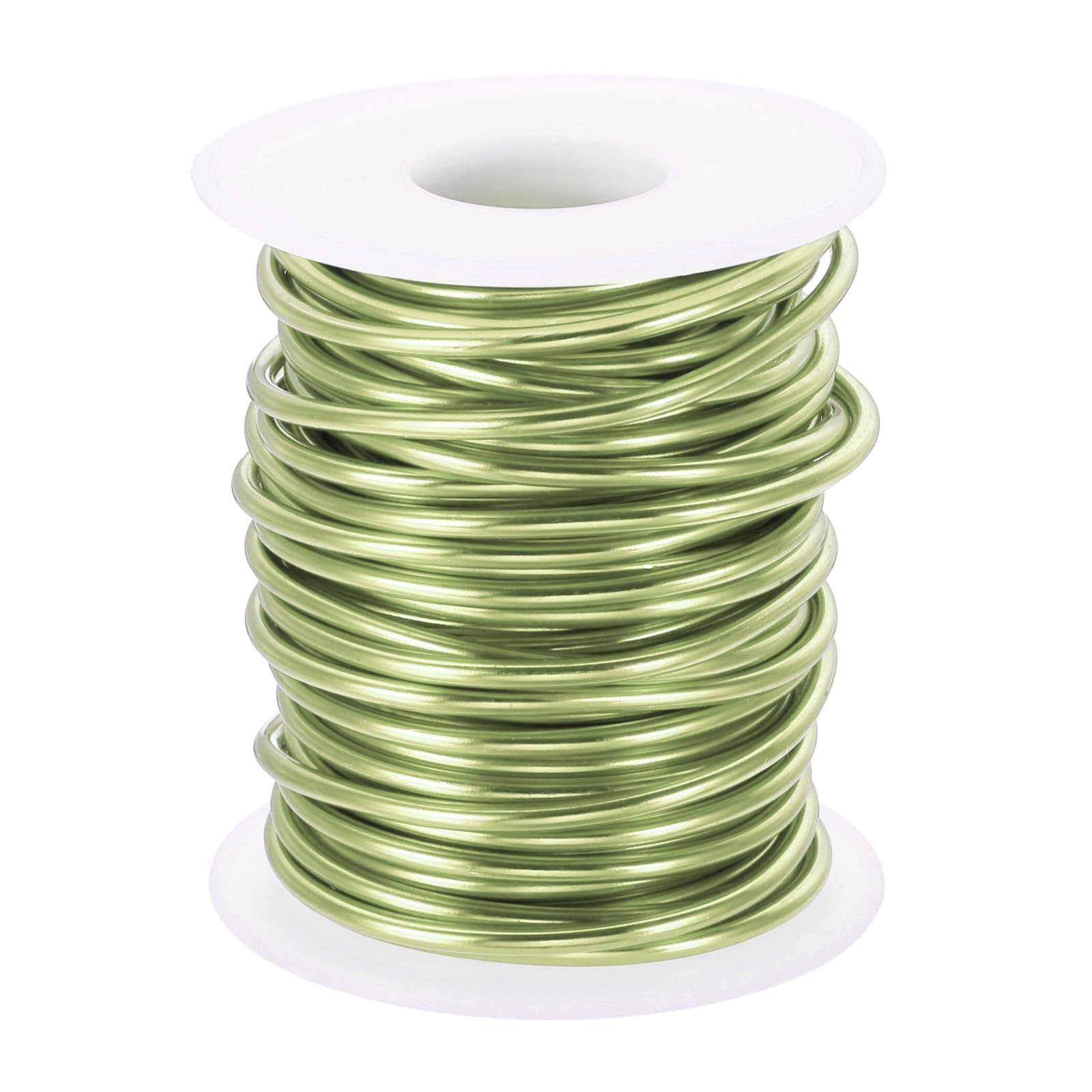 PATIKIL 10 Gauge 2.5mm Aluminum Craft Wire, 32.8 Ft Metal Wire Armature Bendable Wire for Jewelry Making Metal Wrap DIY Apple Green