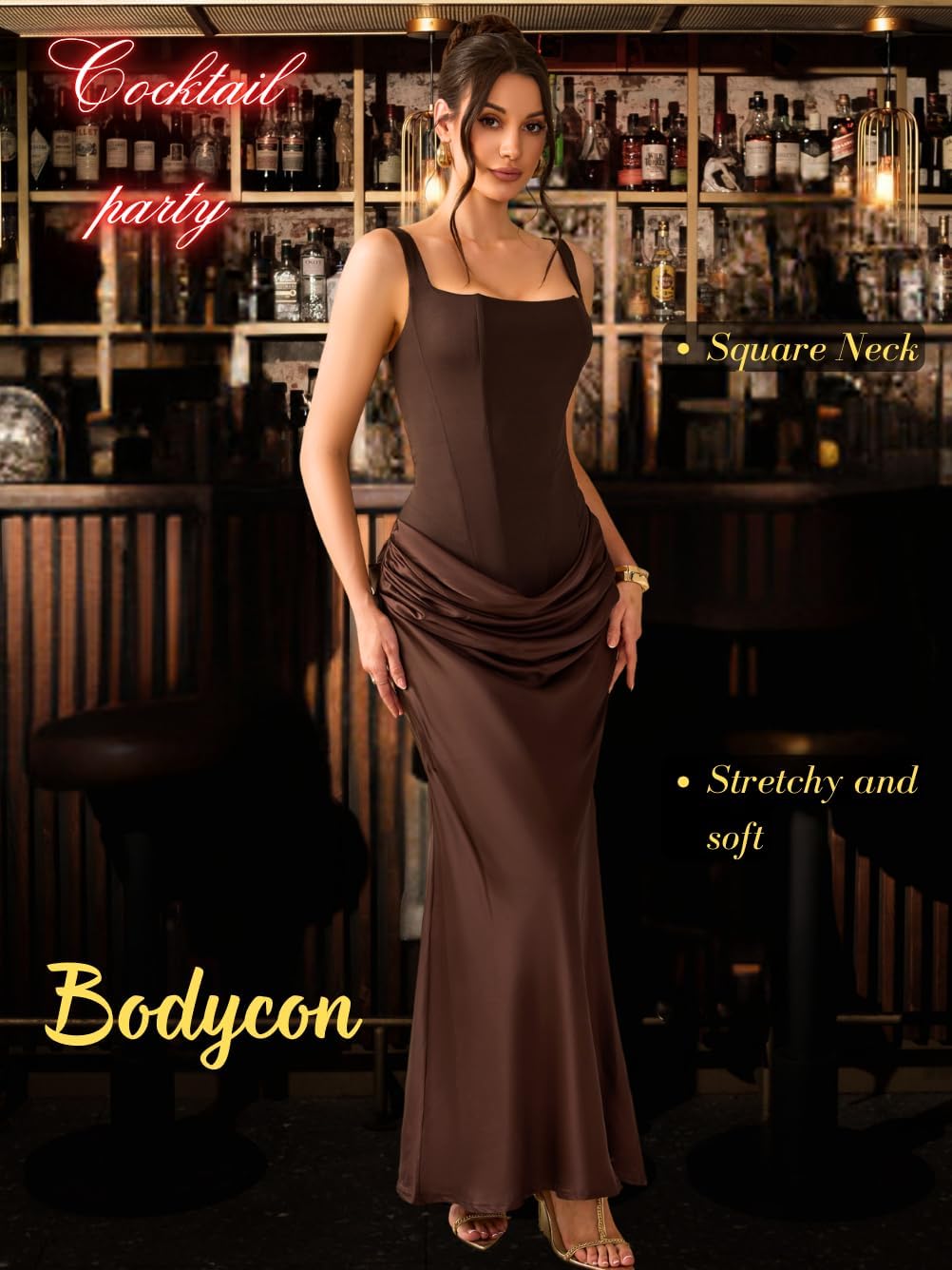 Kaei&Shi Corset Long Dresses,Lace Up Back Satin Mermaid Prom Dress,Women Formal Gowns Bridesmaid Wedding Guest - Image 6