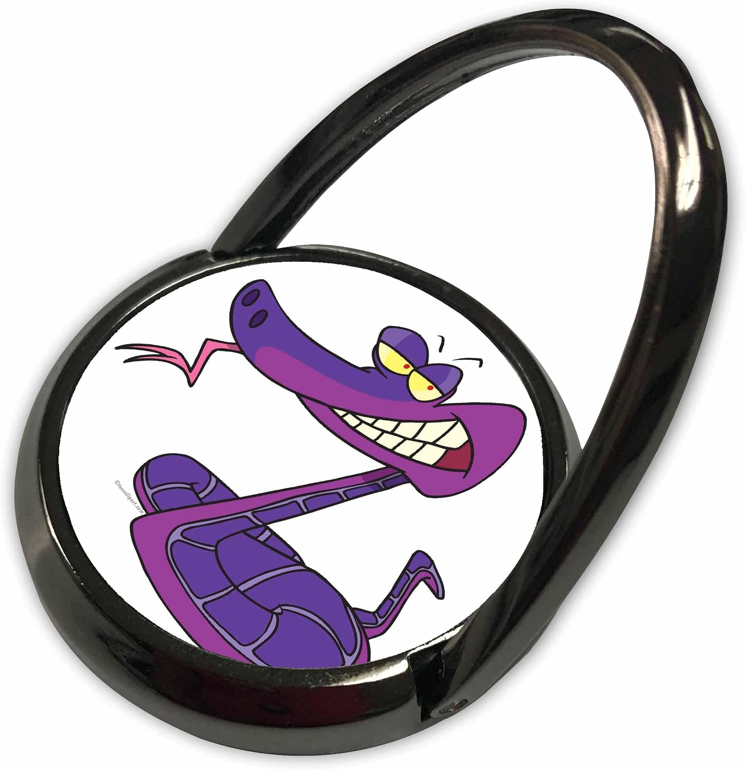 3dRose Silly Purple Snake Cartoon Phone Ring
