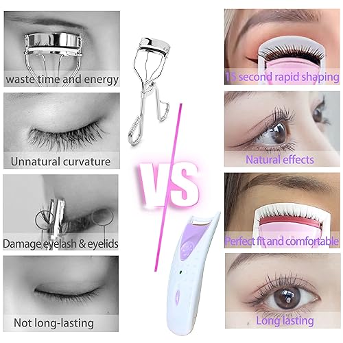 Miniatura 2 de Rizadores de pestañas calentados, rizador de pestañas eléctrico de mano, herramienta de rizado de pestañas, herramientas de maquillaje de pestañas