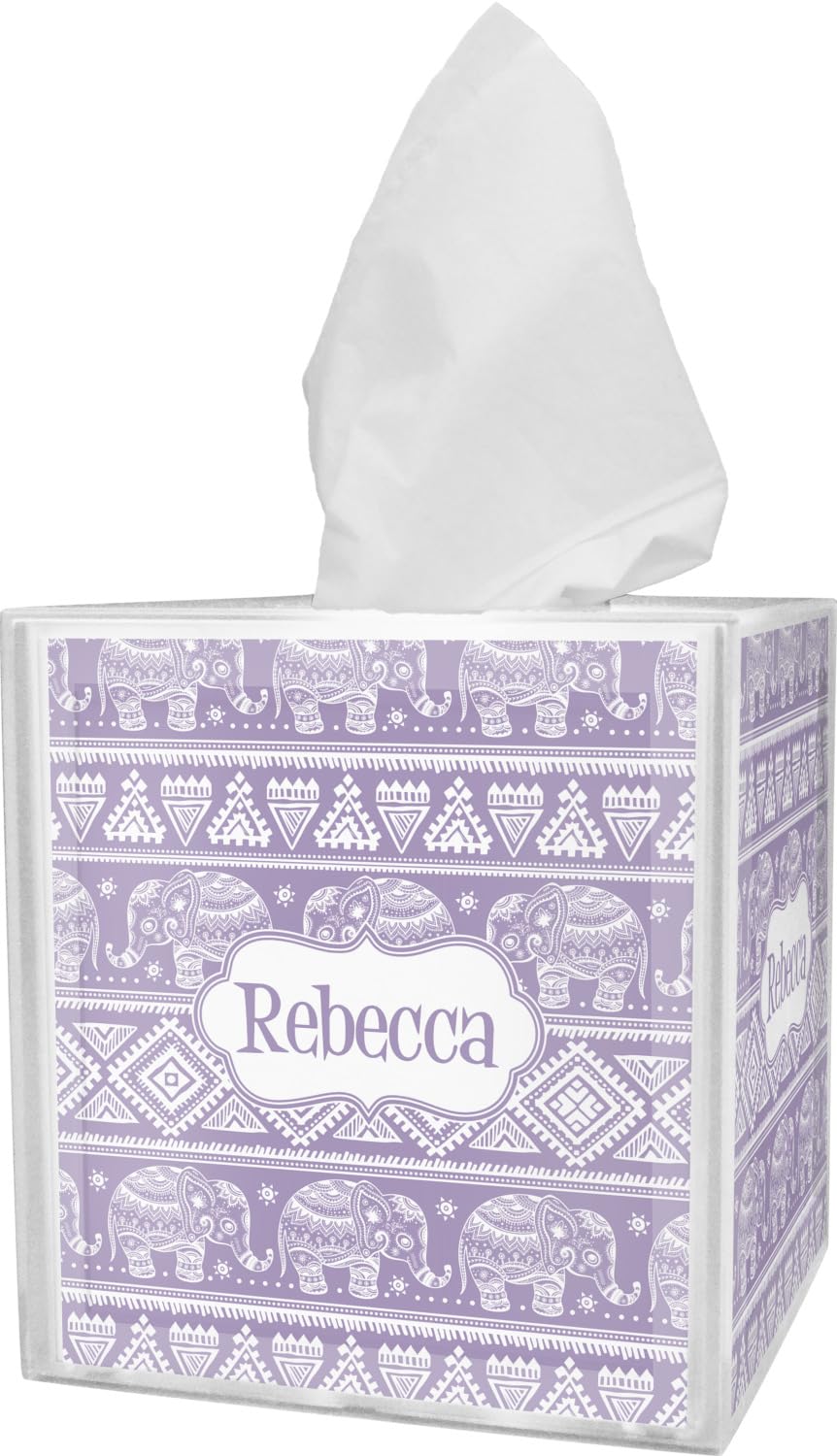 Baby Elephant Tissue Box Cover (Personalized) by RNK Shops