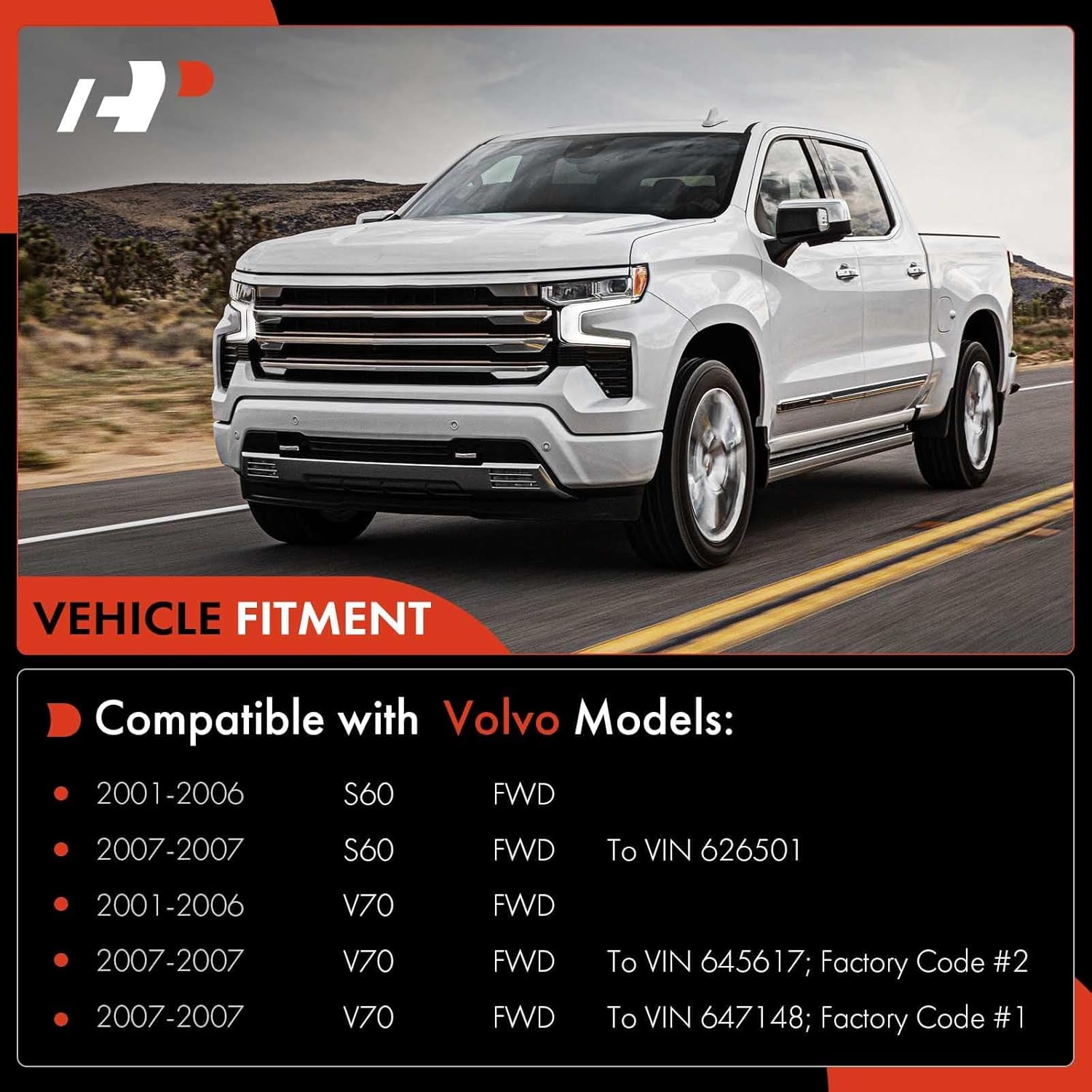 A-Premium Set of 8, Front Lower Control Arm, Sway Bar Link, Lower Ball Joint, Outer Tie Rod End, Compatible with Volvo S60 2001-2006, V70 2001-2006, FWD Only