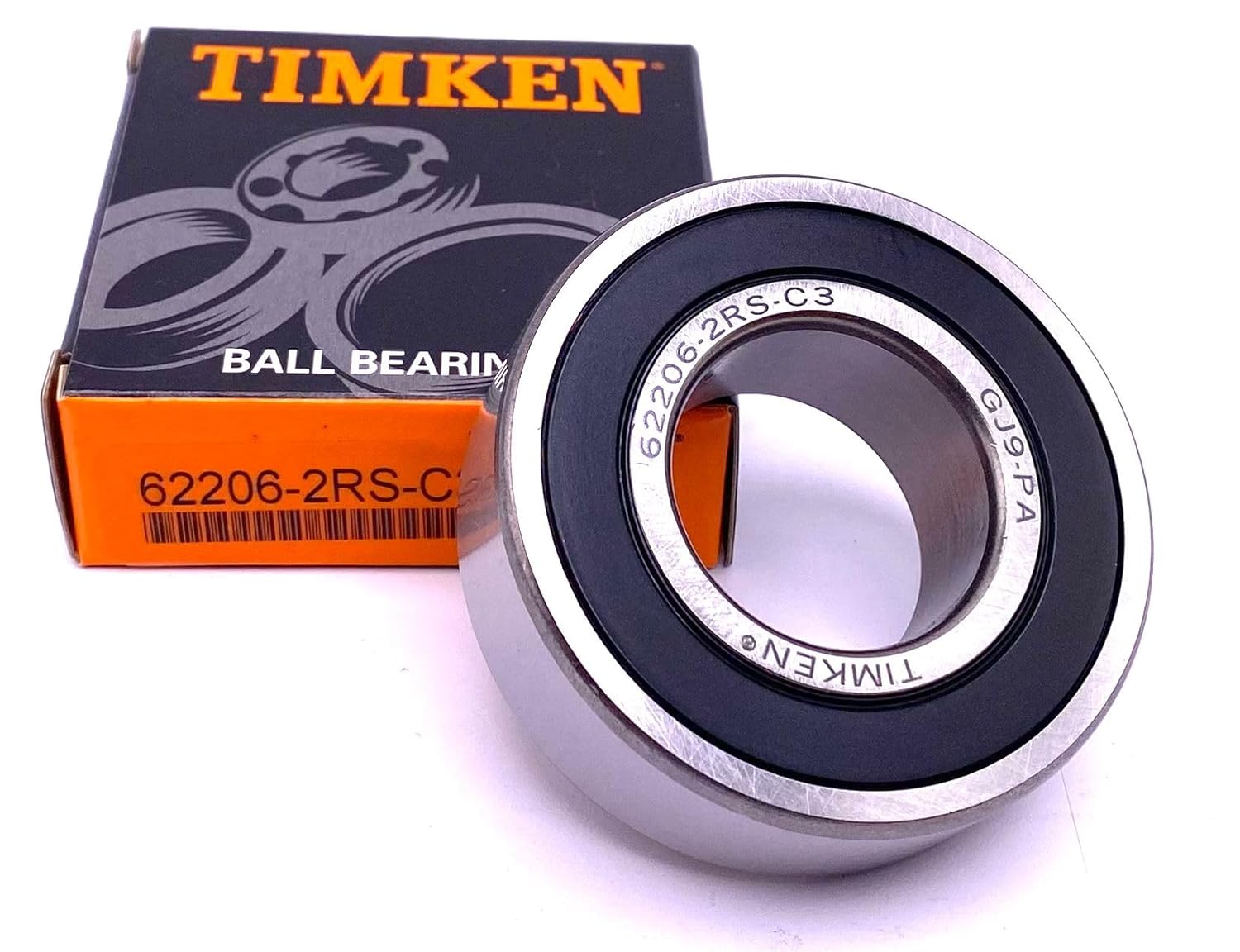 TIMKEN 62206 2RS C3 Deep Groove Ball Bearing, Rubber Sealed 30x62x20 mm