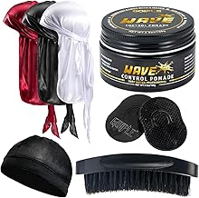 360 Wave Pomade Wavy Pomade For Men, Strong Hold, Easy Wash, 360 Wave Workout Hair Cream, Wavy Fat For Men