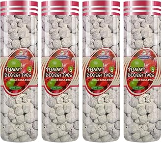 DILBAHAR'S Gulab Amla Paak 100G Pack of 4 | Amla Candy Chatpata | Digestive Goli Pachak | Amla Candy Chatpata Dry | Amla Pachak Dry Salted | Digestive Mukhwas Mouth Freshener