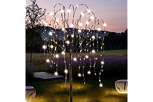 FUCHSUN 4.6 FT 200 LED Lighted Willow Tree