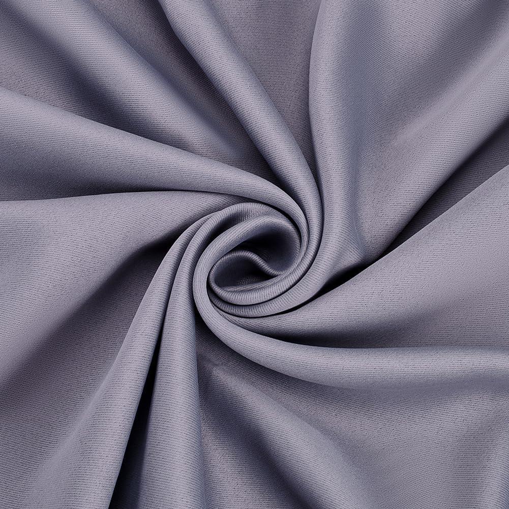 BENECREAT 111.8x78.7inch Blackout Fabric Polyester Curtain Liner Light Blocking Material for Curtains, Drapery Linings & DIY Projects, Dark Gray