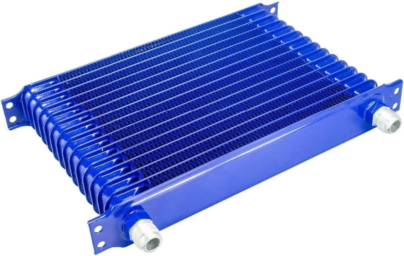 Car Oil Cooler Universal Car Oil Cooler 15 Row 10AN 10 AN Universal Engine Transmission Oil Cooler Kit Type Blue WX5115B