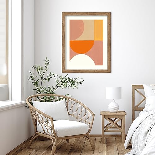 Miniatura 5 de Amanti Art Framed Wall Art Print 36x29 Retro Abstract V Bright by Danhui Nai, Abstract Wall Art, Modern Contemporary Decor, Large Poster Painting
