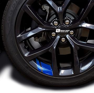 BOGAR TECH DESIGNS - Wheel Rim Decal Stripes for 18" - 20" Wheels, Gloss Blue