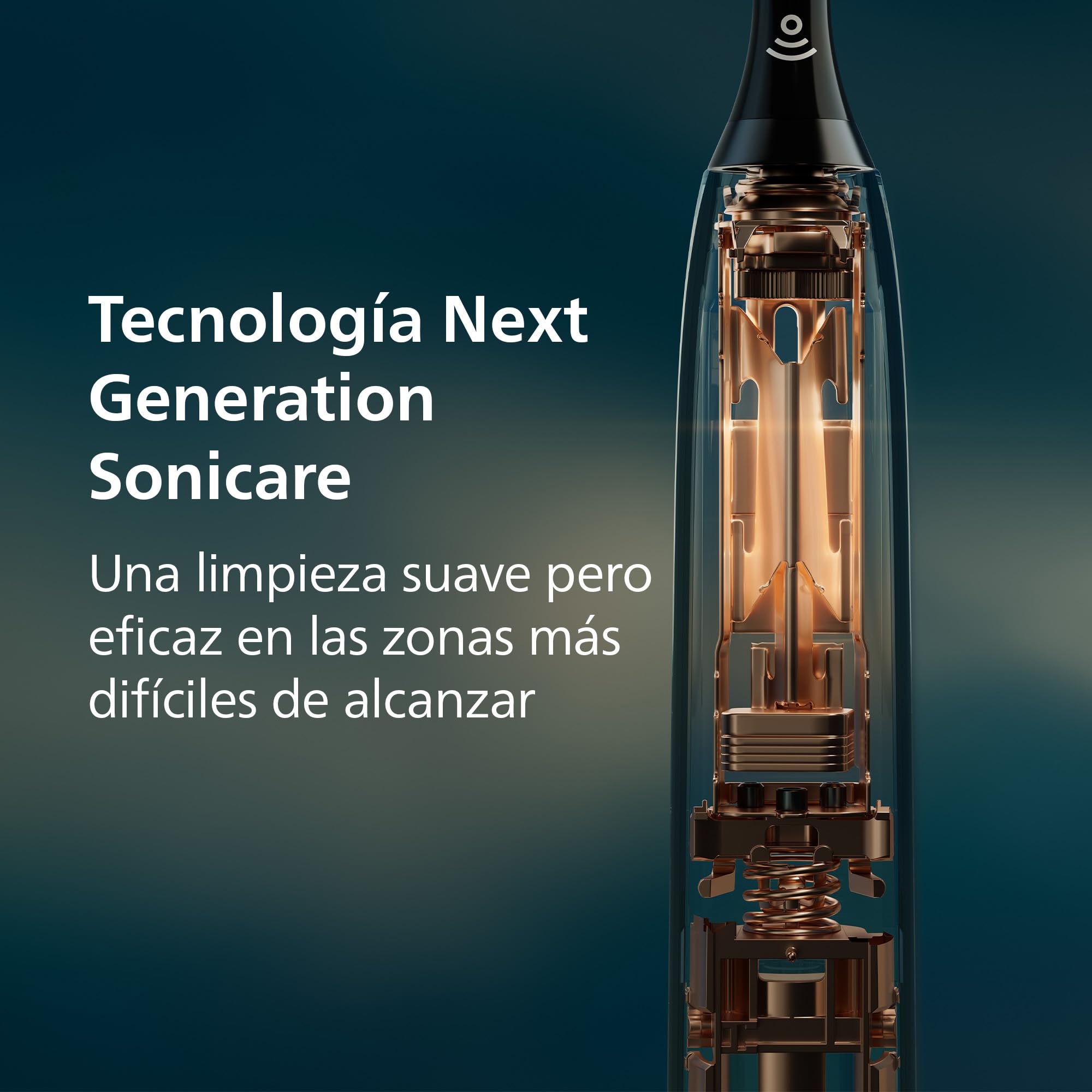 Philips Sonicare Next-Generation DiamondClean 8000 Cepillo de dientes eléctrico - con Smart Pressure Feedback y 15 ajustes, verde oscuro, HX8312/14