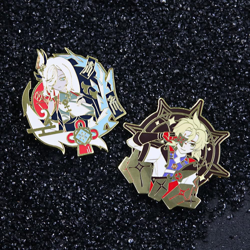 Yae Miko Brooch Pin - Yaemiko Characters Cosplay Enamel Brooch Lapel Pin - Gift for Fans, Women and Girls (Yae Miko Pin) - Image 7