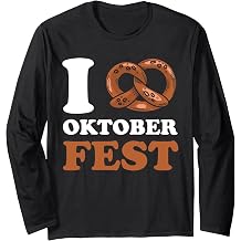 Pretzel I Love Oktoberfest Festival Long Sleeve T-Shirt