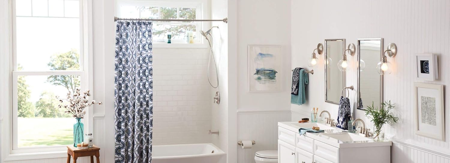 Moen DN6818BN Sage Collection 18-Inch Single Towel Bar, 18 Inch, Brushed Nickel - - 