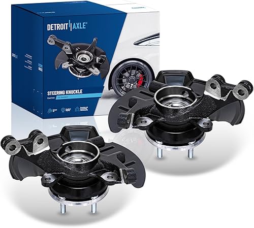 Detroit Axle - 2 nudillos de dirección delanteros para Hyundai Elantra 2007-2012 - 2011-2012 [Solo hatchback] - Nudillos laterales del conductor y