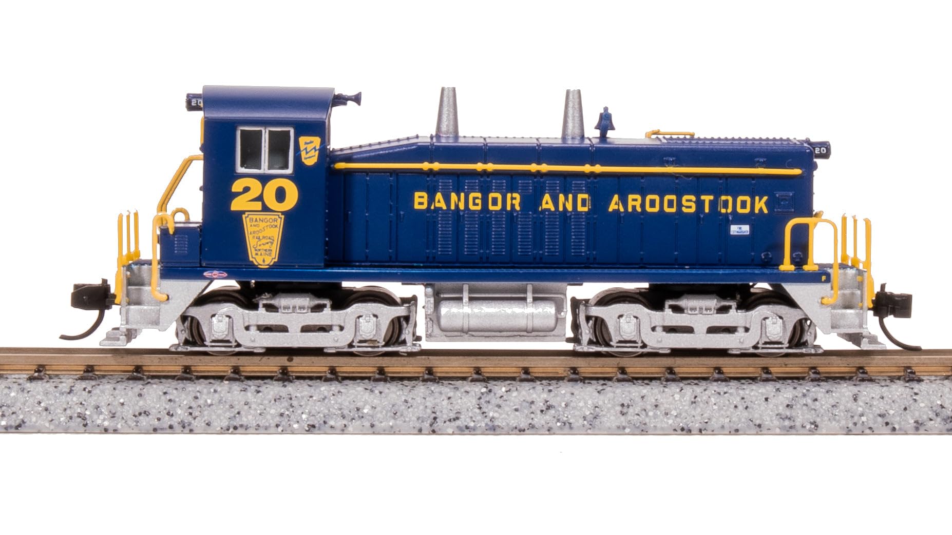 Broadway Limited 7485 EMD NW2, BAR 21, Blue w/Yellow, Paragon4 Sound/DC/DCC, N Scale