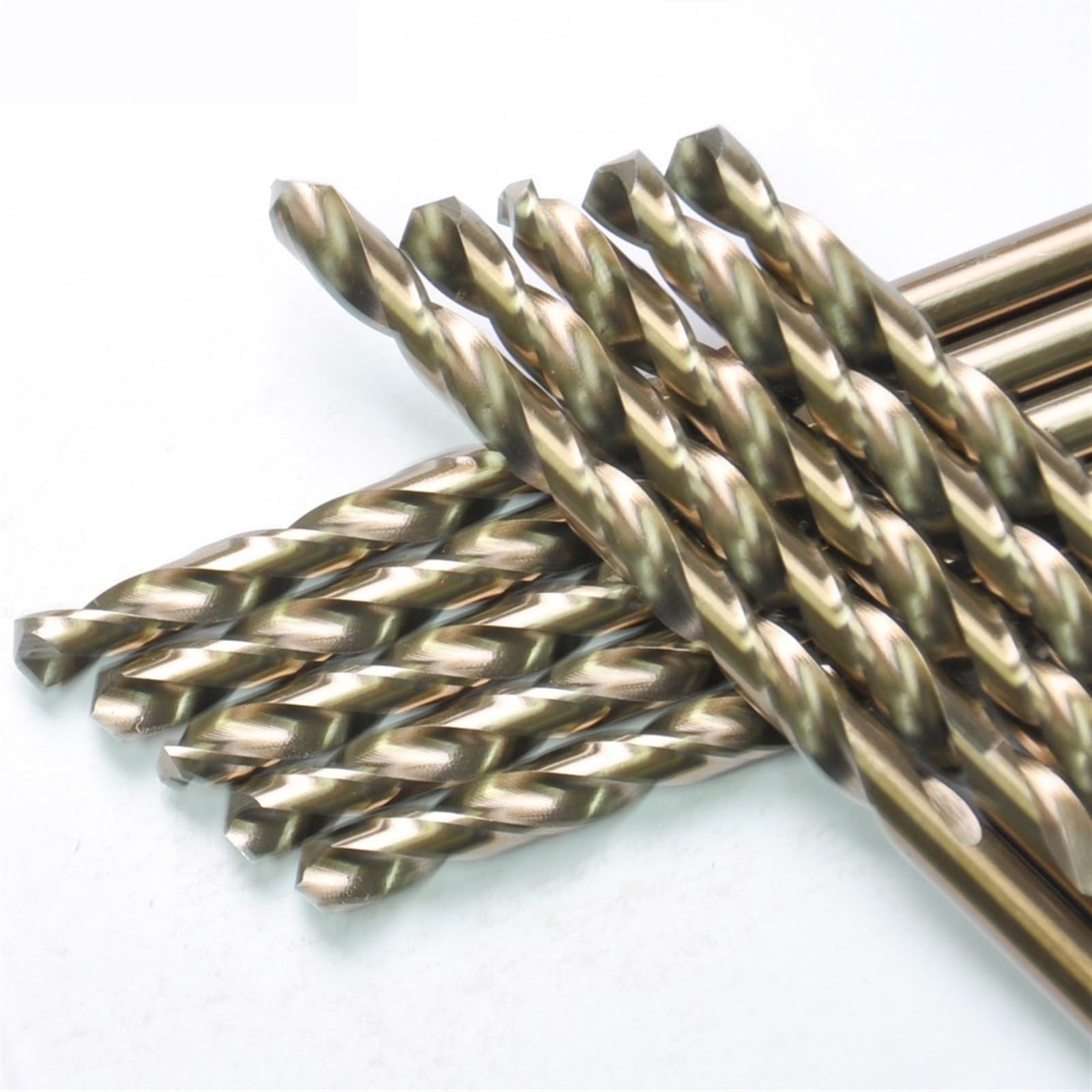 Juego de brocas de cobalto 10PCS 1.0-7MM M35, juego de herramientas de taladro HSSCO for taladrar en acero duro, acero inoxidable de hierro fundido(1.5mm)
