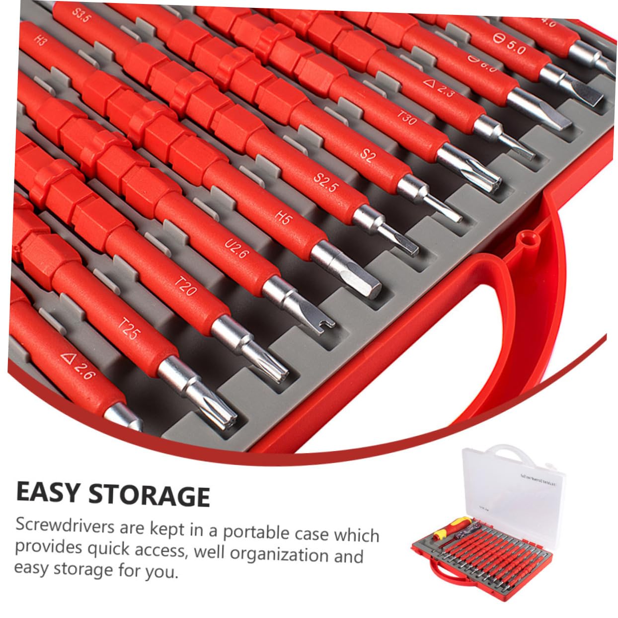 VILLCASE Juego de 26 Destornilladores Herramienta de Electricista Antideslizantes Mango Aislado para Reparaciones Eléctricas y Domésticas Kit Completo