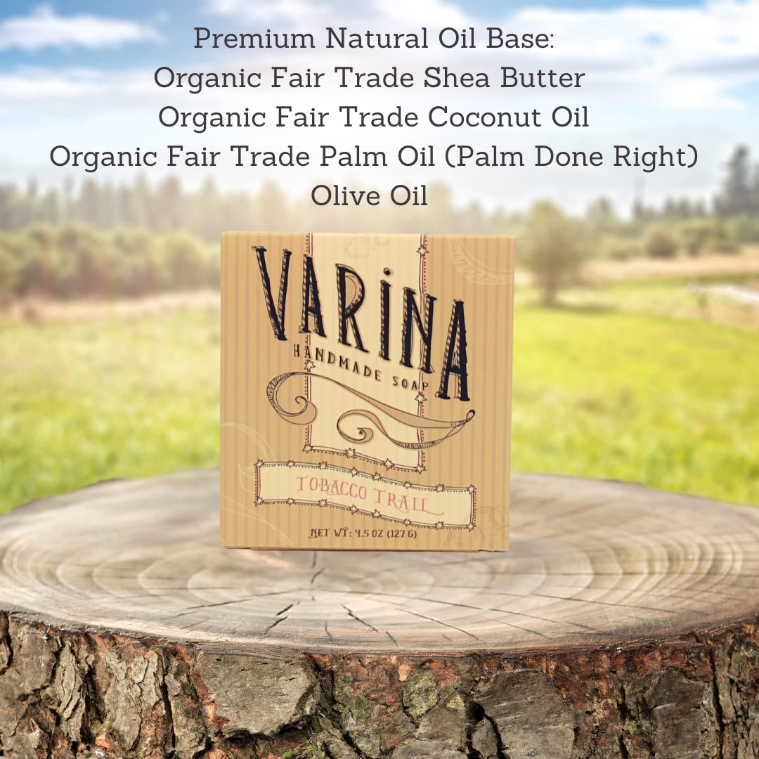 Varina Patchouli Soap Variety - 5 Pack - Gentle Cleansing for Sensitive Skin, Earthy Scents Handmade Soap