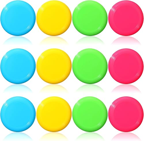 Hiboom Discos voladores para niños de 3.4 pulgadas, mini discos voladores a granel de juguete para mascotas al aire libre, perros, patio, césped