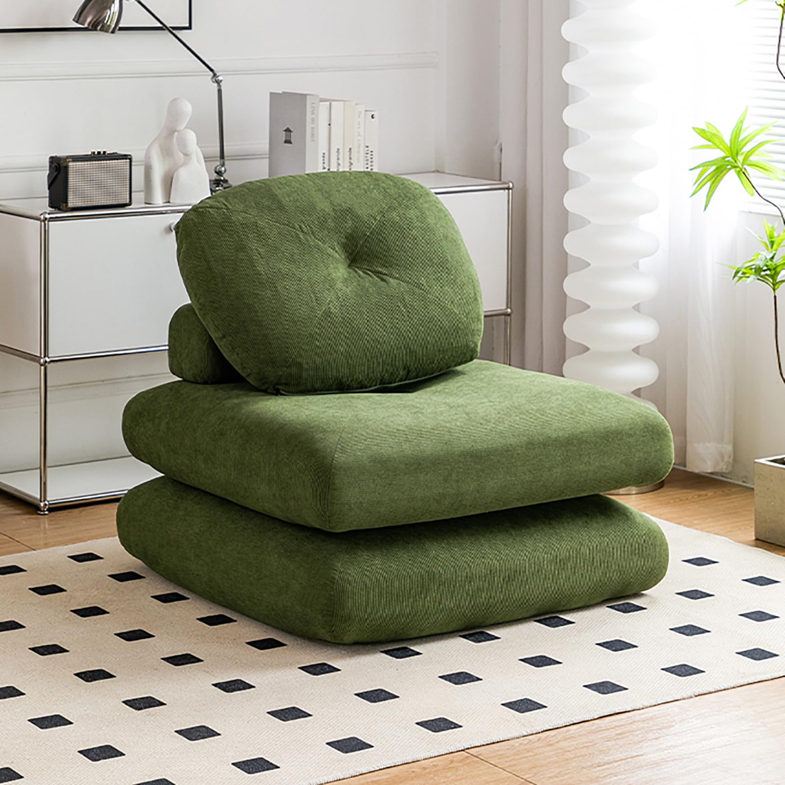 Amazon.com: QIUPAI Mochi Fabric Sofa Small Apartment Living Room
