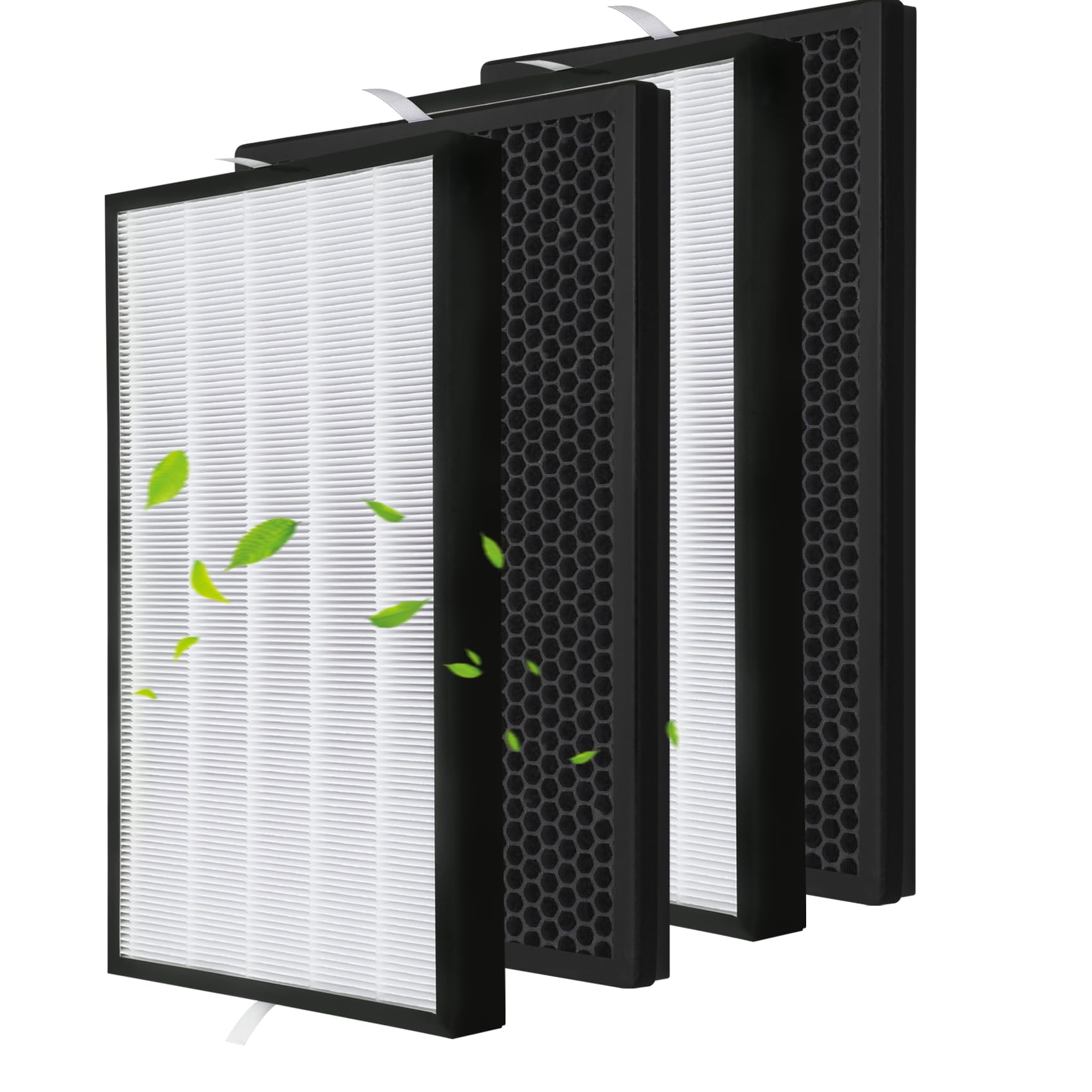 2 Sets of AD5000 Replacement Filters,Compatible With Air-Dr AD5000.True AD5000 Air Purifier,Removable Filters Include 2 HEPA Filters And 2 Activated Carbon Filters