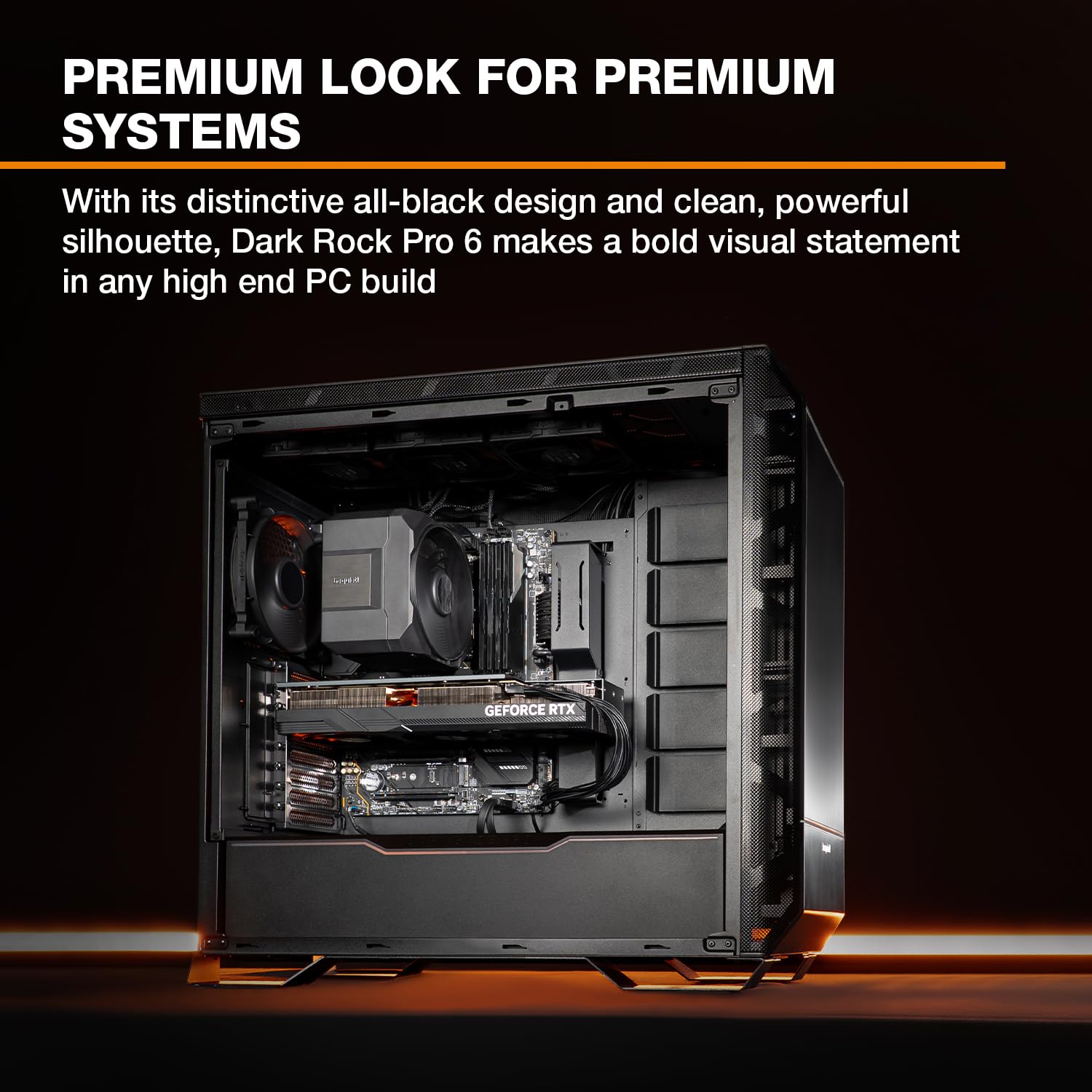 be quiet! Dark Rock Pro 6 chłodzenie powietrzne, wysoka wydajność chłodzenia CPU, tryb cichy pół-pasywny, 7 wysokowydajne heatpipes, 2 prawie bezgłośne wentylatory Silent Wings PWM, łatwa instalacja