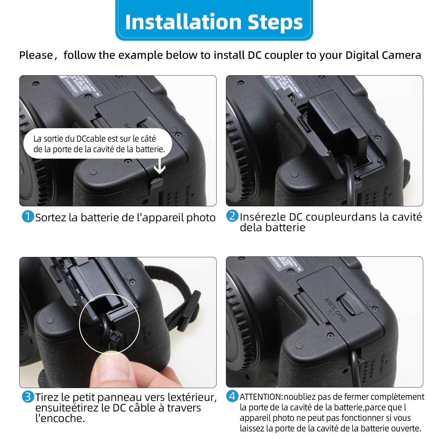 Glorich ACK-E18 Adaptador de alimentación de CA DR-E18 Acoplador de Corriente alterna para cámara Digital Canon EOS 200D 750D 760D 800D 850D RP Rebel SL2 SL3 T6i T6s T7i T8i 77D(Full-Decoded)