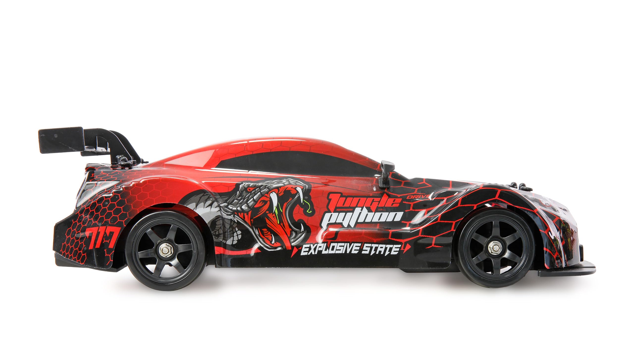 Zdalnie sterowany Drift Sport Car GTR z efektem dymu 4WD 1:16 RTR czerwony dzieci od 6 lat